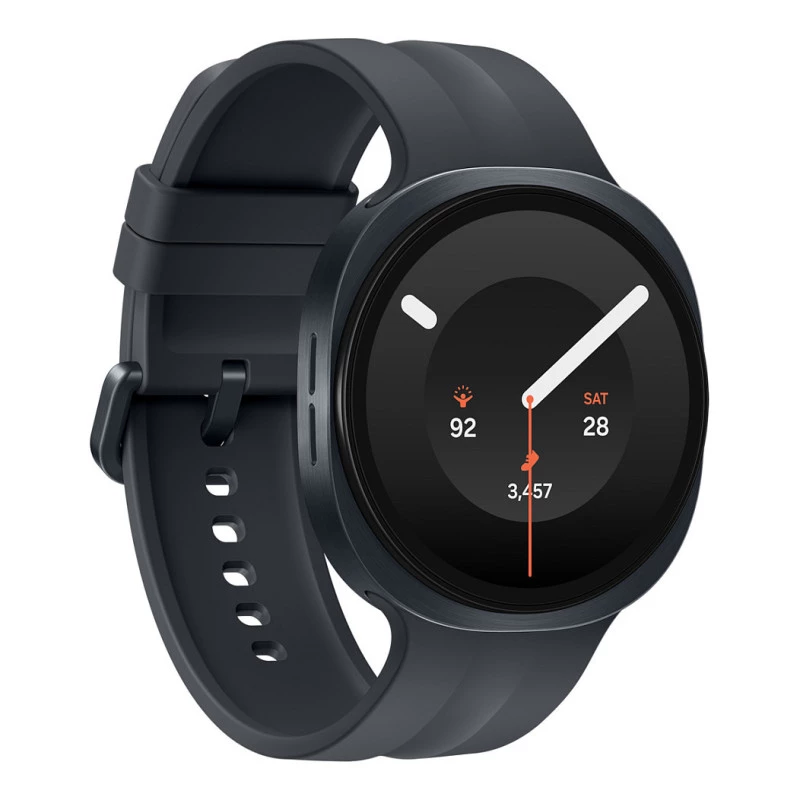 Samsung Galaxy Watch9 LTE smartwatch 44mm Graphite y correa deportiva negra M/L pantalla Super AMOLED