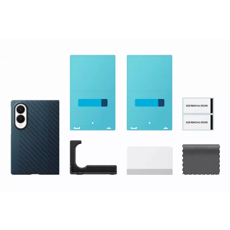 Funda con soporte magnética de carbono Samsung Galaxy Z Fold8 - azul marino (EF-KF971SNEGWW)