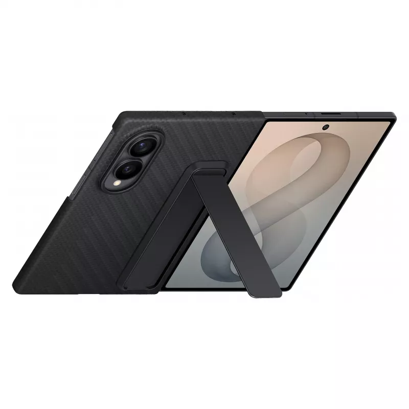 Samsung Galaxy Z Fold8 funda con soporte Carbon Standing - negra, EF-XF971SBEGWW