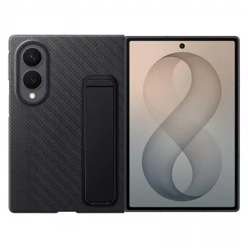 Samsung Galaxy Z Fold8 funda con soporte Carbon Standing - negra, EF-XF971SBEGWW
