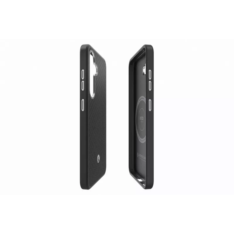 Samsung GP-FPS936PGABW Funda Enzo Aramid para Galaxy S25 Plus, Negro Plata