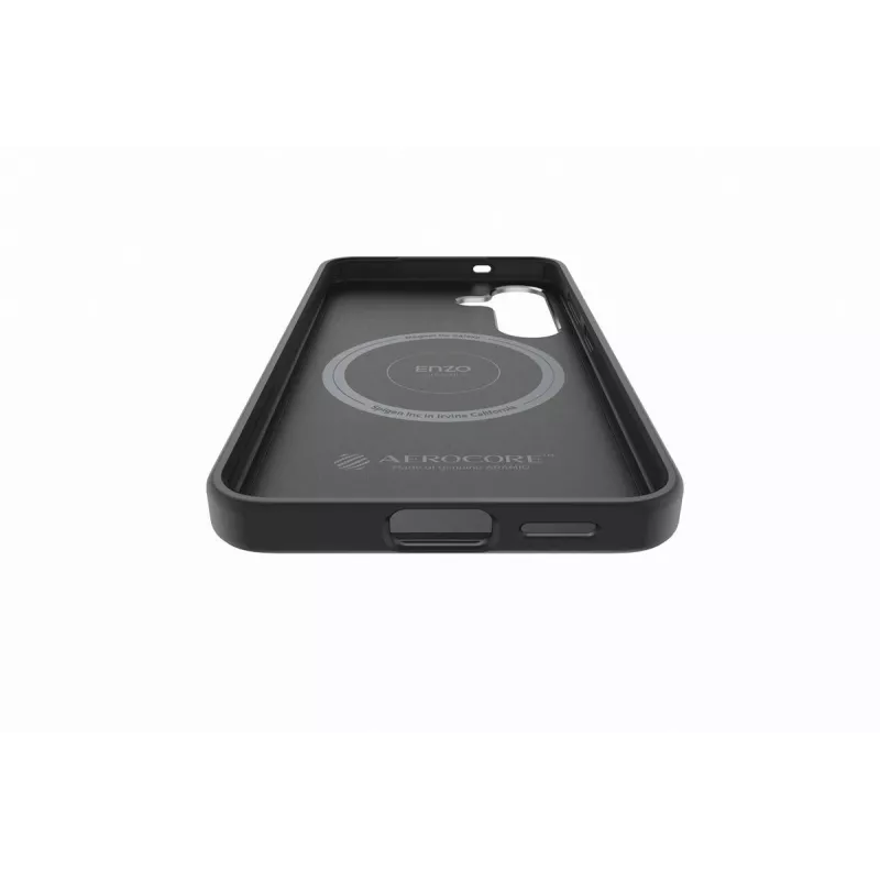 Samsung GP-FPS936PGABW Funda Enzo Aramid para Galaxy S25 Plus, Negro Plata