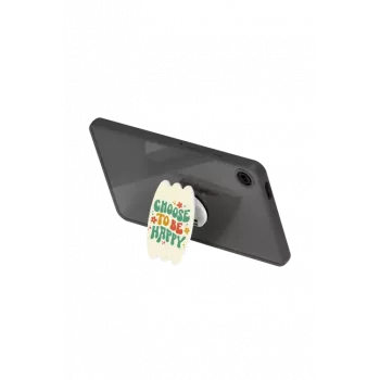 SAMSUNG GP-FPX115AMBGW Funda híbrida Edge para Tab A9 con soporte para dedo Transparente, Verde