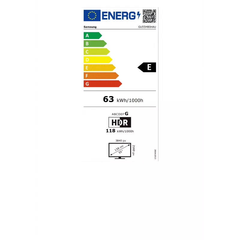 Samsung GU55M80HAUXZG Smart TV 4K Mini LED de 55 pulgadas, Vision AI