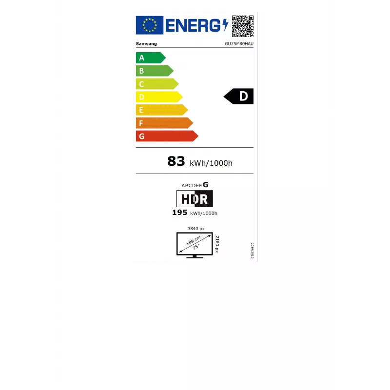 Samsung GU75M80HAUXZG Smart TV 4K Mini LED de 75 pulgadas, Vision AI