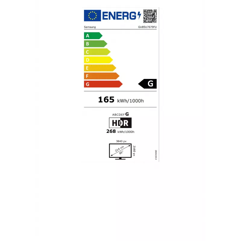Samsung GU85U7079FUXZG TV Smart 4K UHD de 214 cm (85