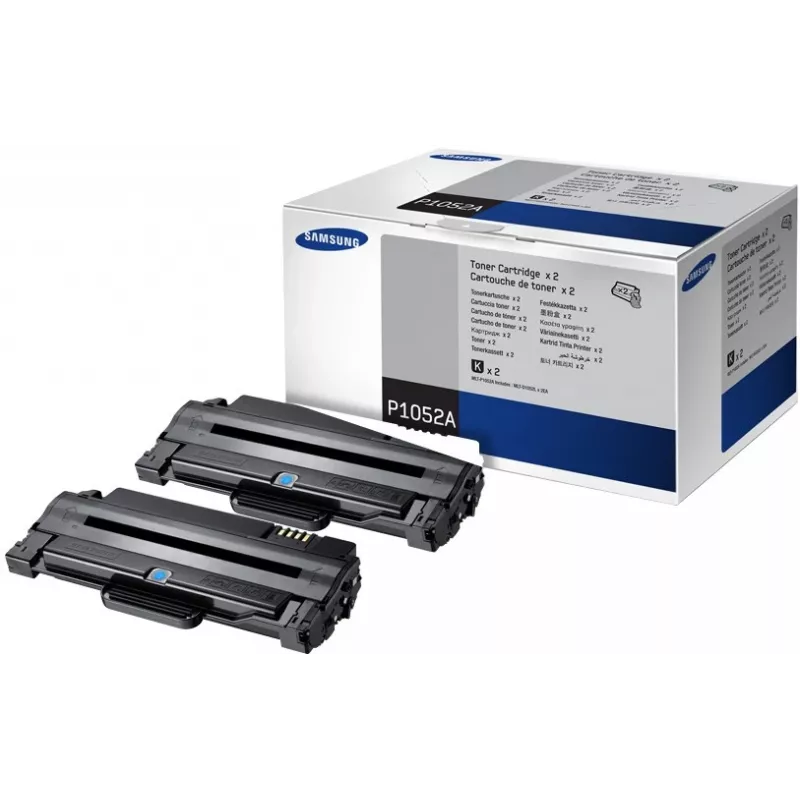 Samsung HP MLT-P1052A - pack de 2 - alto rendimiento - negro - original - cartucho de tóner (SV115A)