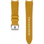 Samsung correa Hybrid Leather para Galaxy Watch4, Watch5, Watch6 (20 mm, M/L, amarillo mostaza)