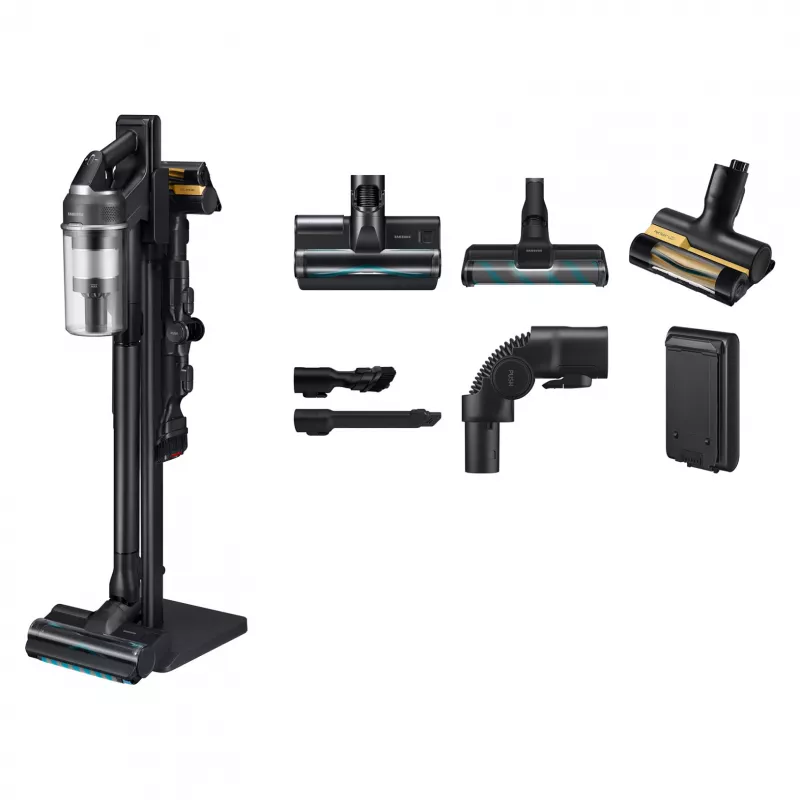 Samsung Jet 95S CompleteClean aspirador de batería – VS70H28HFC/WD, gris satinado, 210 AW, 60 min de autonomía, litio-ion