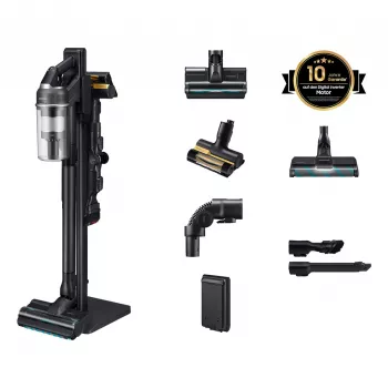 Samsung Jet 95S CompleteClean aspirador de batería – VS70H28HFC/WD, gris satinado, 210 AW, 60 min de autonomía, litio-ion
