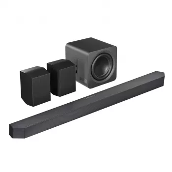 Samsung Q-Series HW-Q990H Sistema de barra de sonido de 11.1.4 canales con subwoofer inalámbrico y altavoces traseros, Negro