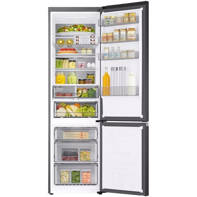 Samsung RB38C705CB1/EF 390L Total No Frost frigorífico combi con tecnología SpaceMax™, compresor Digital Inverter, clase energética C, Glam Black