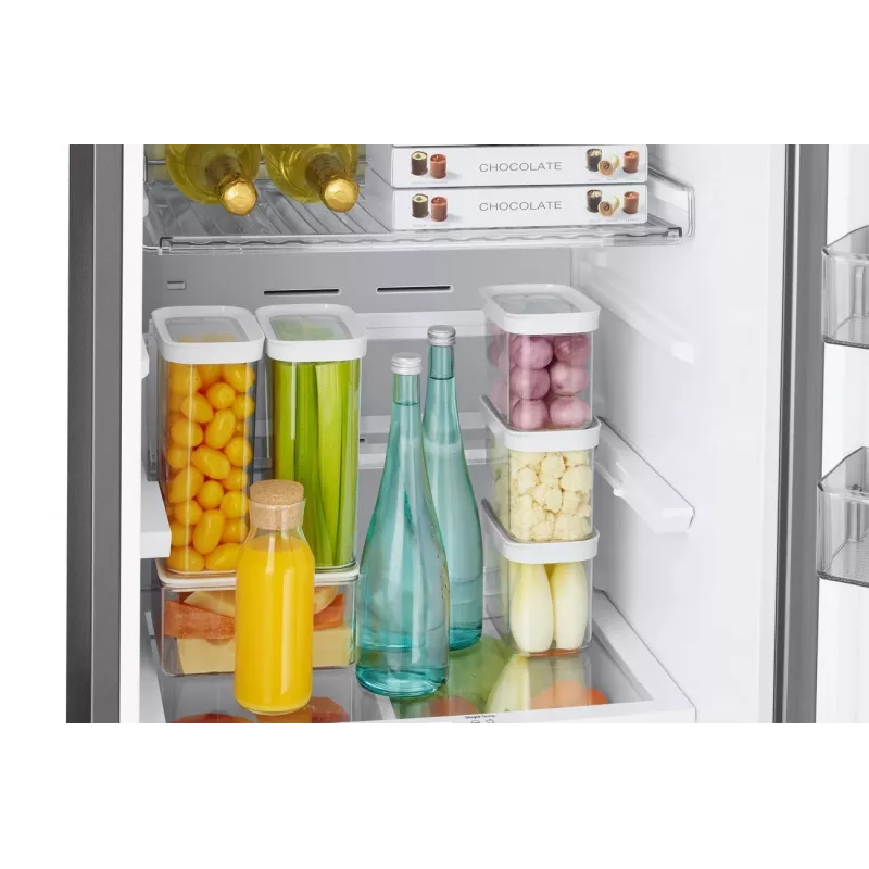 Samsung RB38C7B6BS9/EF Frigorífico combi con congelador abajo, 390L volumen total, No Frost, compresor Digital Inverter, acabado acero inoxidable, Wi-Fi SmartThings