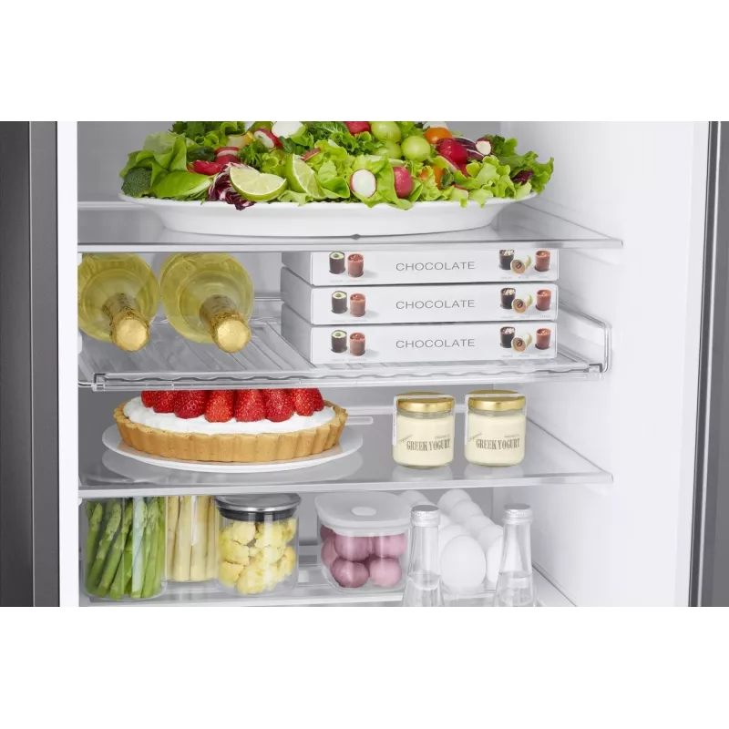 Samsung RB38C7B6BS9/EF Frigorífico combi con congelador abajo, 390L volumen total, No Frost, compresor Digital Inverter, acabado acero inoxidable, Wi-Fi SmartThings