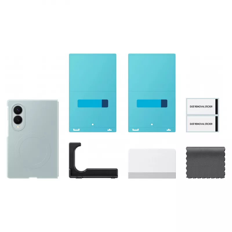 Funda magnética de silicona Samsung para Galaxy Z Fold 8, verde