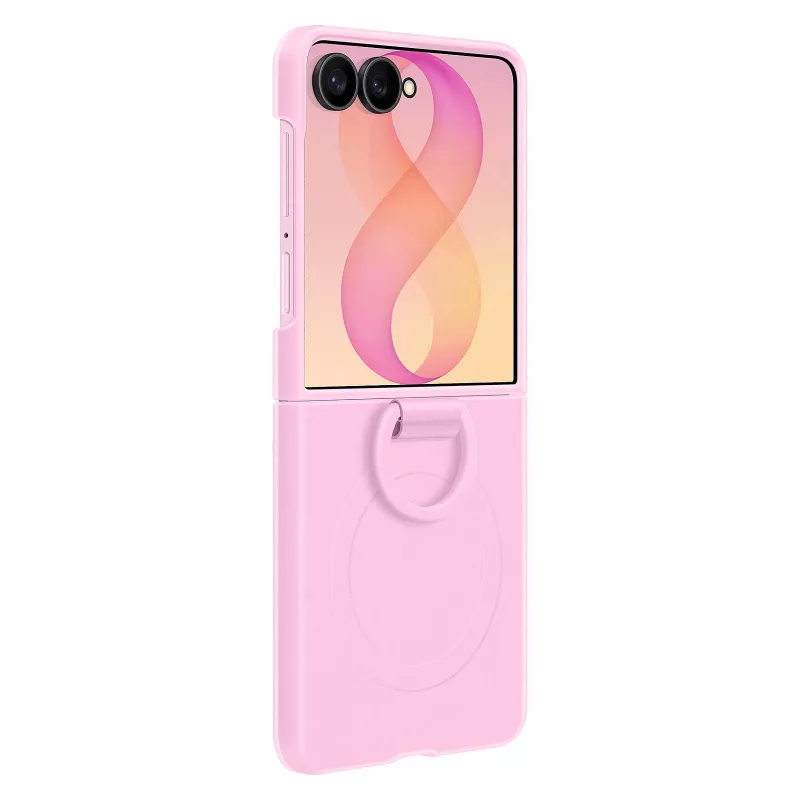 Samsung Funda con Anillo Magnético de Silicona para Galaxy Z Flip8 - Violeta