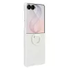 Samsung Funda con anillo magnético de silicona para Galaxy Z Flip8, blanca