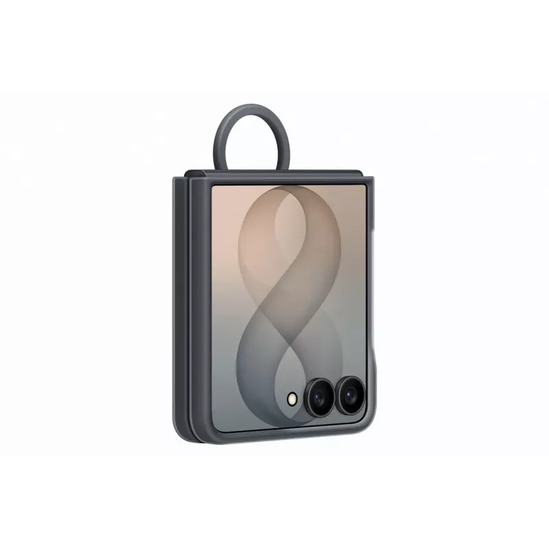 Samsung Funda Magnética con Anillo de Silicona para Galaxy Z Flip8, Negro (EF-EF776CBEGWW)