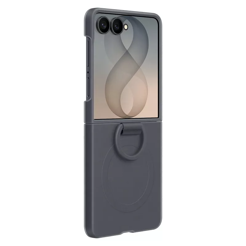 Samsung Funda Magnética con Anillo de Silicona para Galaxy Z Flip8, Negro (EF-EF776CBEGWW)