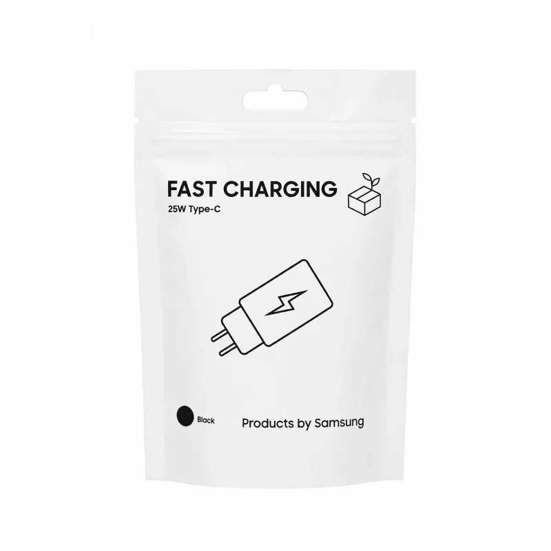 Adaptador de viaje Samsung TA800 25W USB-C PD PPS cargador de pared, negro
