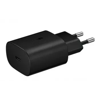 Adaptador de viaje Samsung TA800 25W USB-C PD PPS cargador de pared, negro