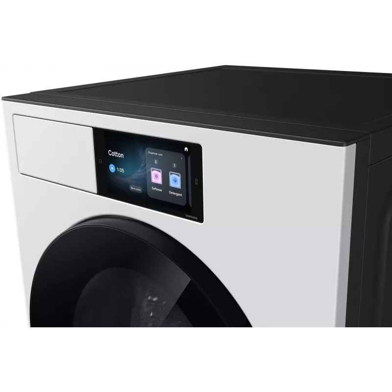 Samsung WF90H09C4WT2 Lavadora de carga frontal 9 kg 1400 rpm con tecnología Ecobubble, motor Digital Inverter, VRT Plus, Diamond Drum, pantalla LED, Blanco