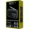 SANDBERG Speaker Radio FM+BT Recharge Altavoz Bluetooth portátil con radio FM, AUX, USB, MicroSD, 6W, Negro