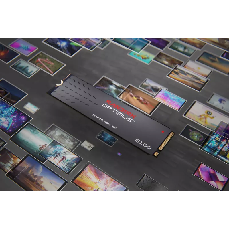 SanDisk 1TB M.2 NVMe PCIe 4.0 SSD interna - 7100MB/s lectura, 6700MB/s escritura