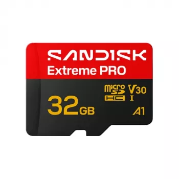 SanDisk Extreme PRO microSDHC 32GB UHS-I U3 V30 Tarjeta de memoria, velocidad de lectura de hasta 100 MB/s