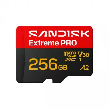 SanDisk Extreme PRO microSDXC 256 GB UHS-I U3 V30 A2 + Adaptador SD