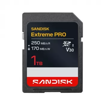 SanDisk Extreme Pro SDXC 1TB hasta R 250MB/s W 170MB/s UHS-I, 4K UHD