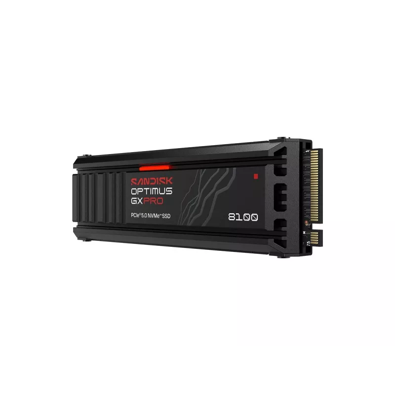 SanDisk Optimus GX PRO 8100 4TB PCIe Gen5 NVMe M.2 2280 SSD interna con disipador y cifrado por hardware