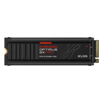 SanDisk Optimus GX PRO 8100 4TB PCIe Gen5 NVMe M.2 2280 SSD interna con disipador y cifrado por hardware