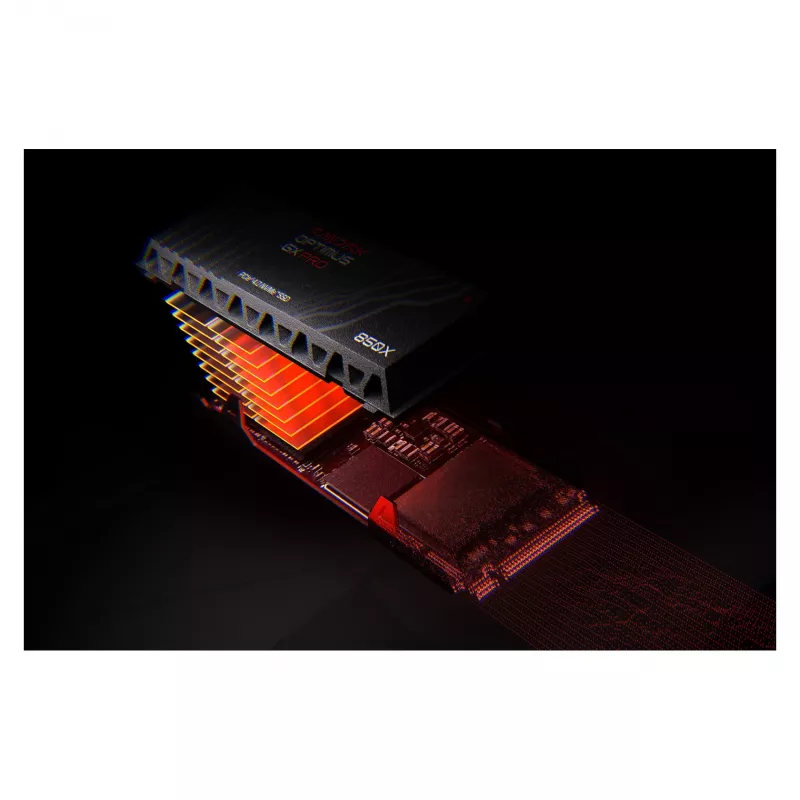 SanDisk Optimus GX PRO 850X 2TB SSD M.2 2280 NVMe PCIe 4.0 con disipador