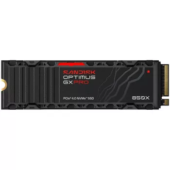 SanDisk Optimus GX PRO 850X 4TB SSD interno, M.2 2280 D5-M, PCIe 4.0 x4 NVMe, cifrado TCG Opal 2.01, disipador integrado