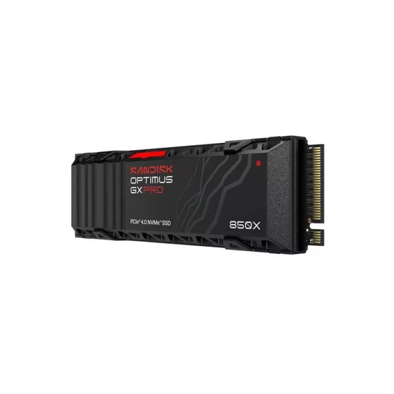 SanDisk Optimus GX PRO 850X 4TB SSD interno, M.2 2280 D5-M, PCIe 4.0 x4 NVMe, cifrado TCG Opal 2.01, disipador integrado