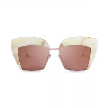 Sartorialeyes ST508-05 Gafas de sol rectangulares de mujer Negro/Gris UV400