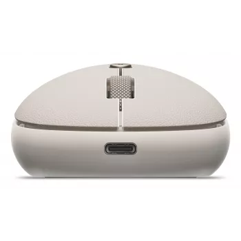 Satechi OntheGo Ratón – inalámbrico Bluetooth y 2,4GHz USB-A, recargable, multidispositivo, arena