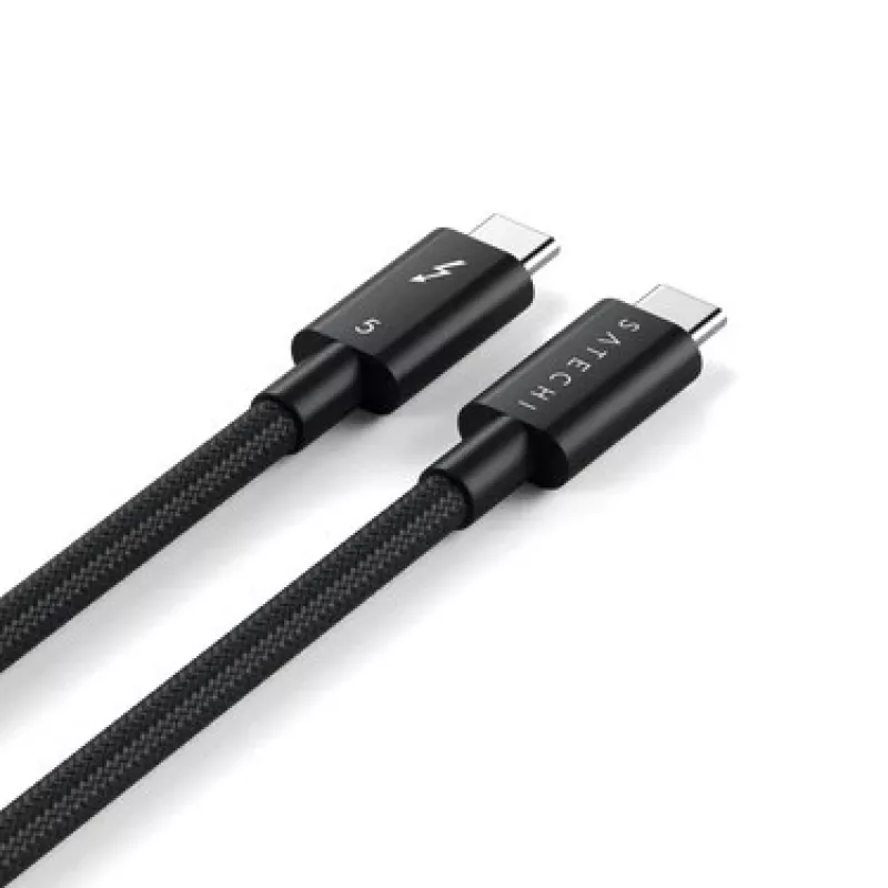 SATECHI Cable Thunderbolt 5 Pro 1m USB-C a USB-C – 120Gbit/s, 240W, Negro