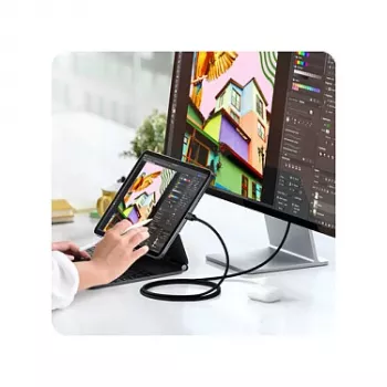 SATECHI Cable Thunderbolt 5 Pro 1m USB-C a USB-C – 120Gbit/s, 240W, Negro