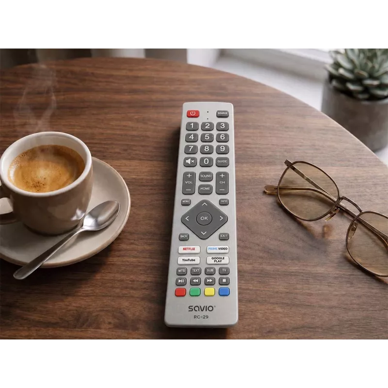 SAVIO RC-29 Mando a distancia universal para televisores SHARP