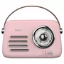 SAVIO RS-03 radio portátil FM/AM con reproducción MP3 USB/SD, rosa