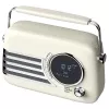 SAVIO RS-04 radio portátil DAB+ FM con batería recargable, pantalla LCD, doble alarma, negro