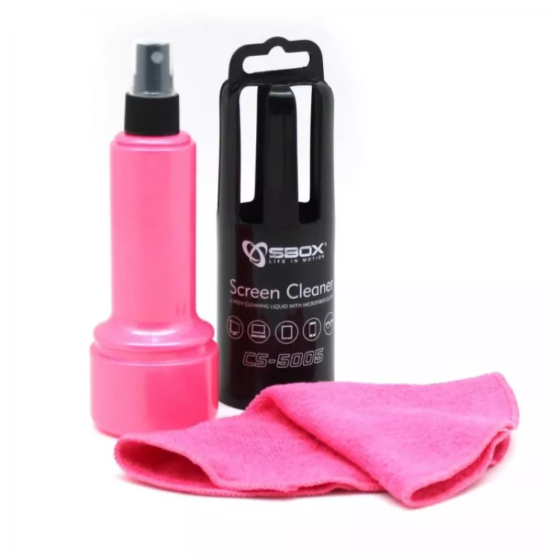 Sbox CS-5005P limpiador de pantallas 150ml rosa
