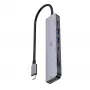 SBOX H-999 hub USB-C 7 en 1 Space Gray