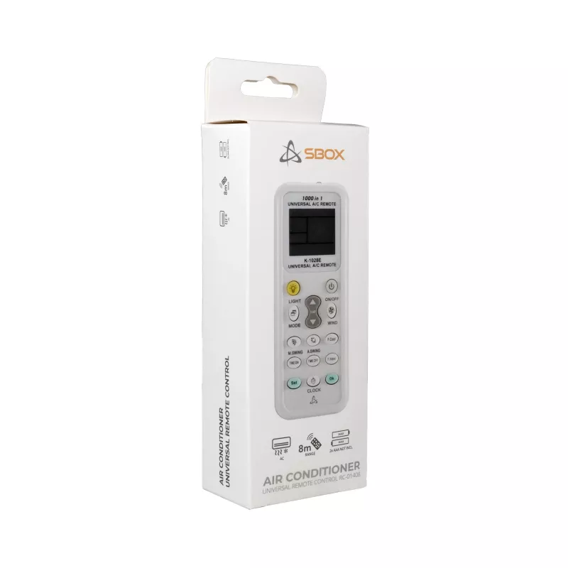 Sbox RC-01408 Mando a distancia universal para aires acondicionados
