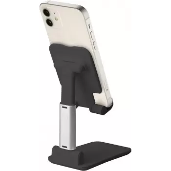 SBS Mobile TASTAND soporte universal plegable para e-readers, smartphones y tablets hasta 12 pulgadas – negro y plata