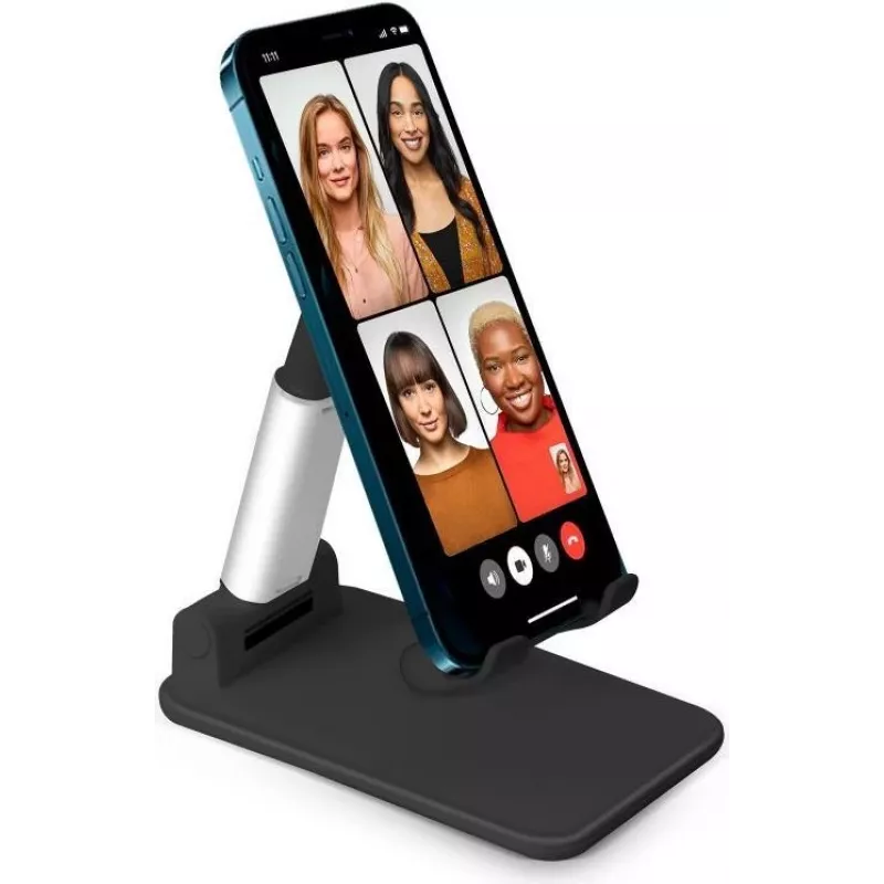 SBS Mobile TASTAND soporte universal plegable para e-readers, smartphones y tablets hasta 12 pulgadas – negro y plata