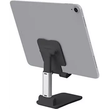 SBS Mobile TASTAND soporte universal plegable para e-readers, smartphones y tablets hasta 12 pulgadas – negro y plata