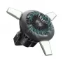 SBS Ventilador portátil con power bank de 4000 mAh, luz LED y carga solar